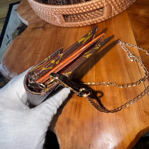 Louis Vuitton Monogram Bifold Wallet Brown/ vintage repurposed, rare find - Picture 6 of 17